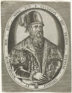 スウェーデン王グスタフ1世の肖像 国王、王妃、王子、王女の肖像 (シリーズ名) 作： Frans Huys