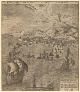 メッシーナ海峡の海戦 作： Frans Huys after Pieter Bruegel the Elder