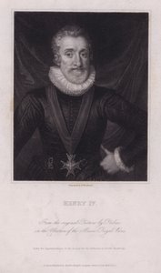 フランス王ヘンリー4世（彫刻版 作： Frans II (after) Pourbus