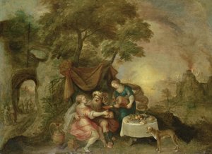 ロットと彼の娘 作： Frans II Francken