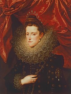 マントヴァ公爵夫人エレオノーラ・デ・メディチの肖像（油彩・キャンバス 作： Frans II Pourbus