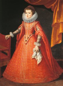 フランス王エリザベートの肖像（ヴェルサイユ宮殿 作： Frans II Pourbus