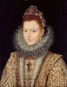 イザベラクララユージニア（1566-1633）c.1599の肖像 作： Frans II Pourbus