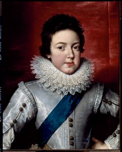 フランス・ナバラ王ルイ13世の肖像」1616年頃（絵画 作： Frans II Pourbus