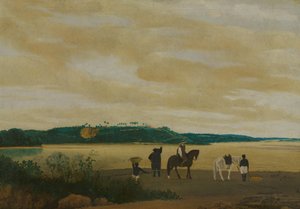 ブラジル、イタマラカ島の眺め イタマラカ島の眺め 作： Frans Post