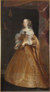 神聖ローマ帝国の女帝、ネヴェルス・マンチュアのエレオノーラ（またはゴンザーガ・マンチュアまたはマイエンヌ） - 神聖ローマ帝国の女帝、マンチュア・ネヴェルス・レッテルのエレオノーラ・ゴンザーガ王女（1630-1686）の肖像画、リュクス、フラン（1604-1668）によるもの。油彩・キャンバスサイズ : 226 作： Frans Luyckx or Leux