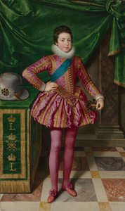フランス国王ルイ13世の肖像、1611年。 作： Frans Pourbus