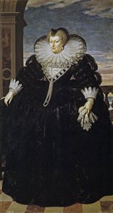 マリー・ド・メディチの肖像1575-1642 作： Frans Pourbus the Younger