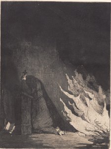 修道院で火事 作： Frans Schwartz