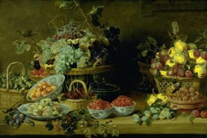 テーブルの上の果物のある静物 作： Frans Snijders