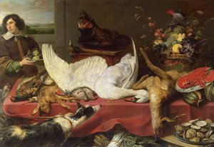 白鳥のいる静物 作： フランス・スナイデルス