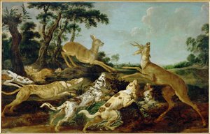狩猟シーン 作： Frans Snyders or Snijders