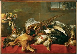 狩猟の静物 作： Frans Snyders or Snijders