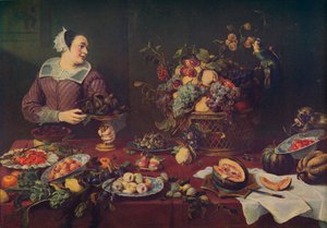 果物売り、果物売り、1636年、c1934 作： Frans Snyders or Snijders