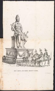 1825年、聖ロンバウトの行列の巨人の祖父 デン・リユース、おじいさんと呼ばれる（オブジェクトのタイトル） 作： Frans Vervloet