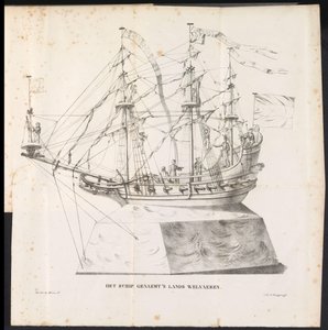 1825年、サン・ロンブーの行進の山車として出荷 