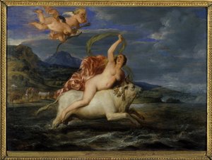 エウロパと雄牛、1650 作： Frans Wouters