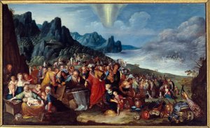 紅海を渡って約束の地に到着したヘブライ人たち 画：Frans Francken I dit l
