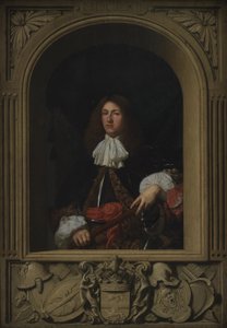 ウルリク・フレデリック・ギルデンローヴェ伯爵の肖像 作： Frans van I Mieris