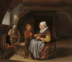 グレイスと言って、1650〜55年頃 作： Frans van Mieris