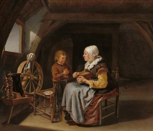 恵みを言って、c。 16501655。 作： Frans van Mieris