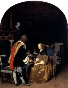 オイスターミール、1659年。 作： Frans van Mieris