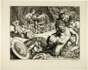バッカスと酔ったシレノス ― シレノスの夢 作： Frans van den Wyngaerde