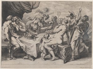 ペレウスとテティスの結婚披露宴、1636-79。 作： Frans van den Wyngaerde