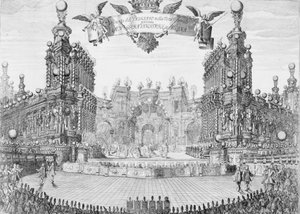 アンジェリカのプロセニアム、アルチーナの勝者、1716年。 作： Franz Ambros Dietel