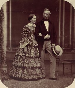 マティアスとエリーゼ ハウザーマン、1850 年代から 60 年代。 作： Franz Antoine