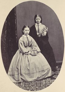 [2 人の少女の肖像]、1850 年代から 60 年代。 作： Franz Antoine
