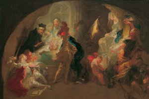 騎士の教育の寓話 作： Franz Anton Maulbertsch