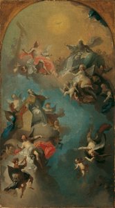 聖アウグスティヌスの天国への昇天 作： Franz Anton Maulbertsch