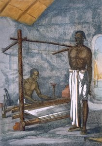 ウィーバー、「ヒンズー教徒、または彼らの作法、衣装、および儀式の説明」、c.1808-12（カラーエッチング） 作： Franz Balthazar Solvyns