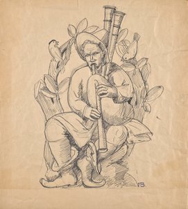 笛吹き 作： Franz Barwig d. Ä.