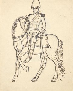 馬に乗った将校 作： Franz Barwig d. Ä.