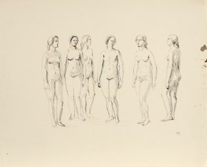 6人の女性のヌード 作： Franz Barwig d. Ä.