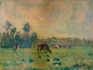 「朝、11月」、c1908 作： Franz Courtens