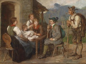サロン・チロリアン 作： Franz Defregger