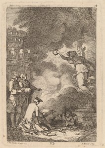 ローマへの到来: pl. 6 作： Franz Edmund Weirotter after Étienne de Lavallée Poussin
