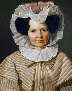 フランツ・エイブル（1806-1880）が描いた「テレーズ・ブルガー・ビショフの肖像 作： Franz Eybl