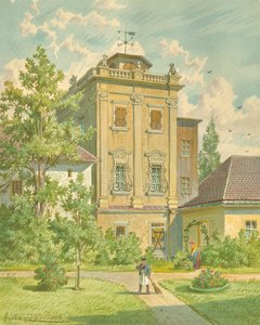 ウィーンの 5 区にある古い Hundsturm 作： Franz Gerasch