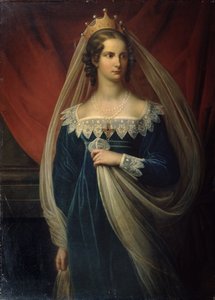 1817年、プレッセンのシャーロット王女の肖像 作： Franz Gerhard von Kugelgen