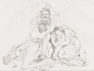 Der Tod des Oedipus オイディプスの死、1806 年。