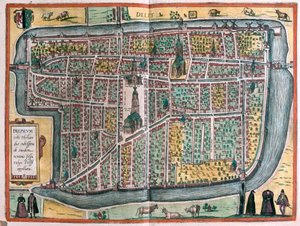 オランダ・デルフト（彫刻 作： Franz Hogenberg