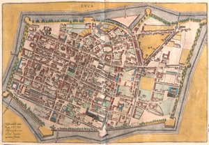イタリア・ルッカ（彫刻 作： Franz Hogenberg
