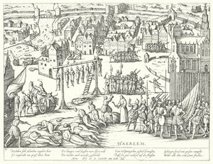1573年にオランダのハールレムでスペイン人によって行われた大量処刑