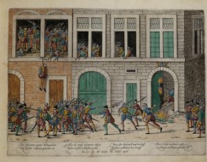 ラ・モット＝ゴンドラン総督の絞首刑後のヴァランスの撮影（4月25日