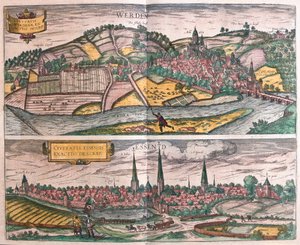 ドイツのヴェルデンとエッセン（彫刻 作： Franz Hogenberg