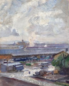 北方鉄道の石炭駅 作： Franz Hohenberger